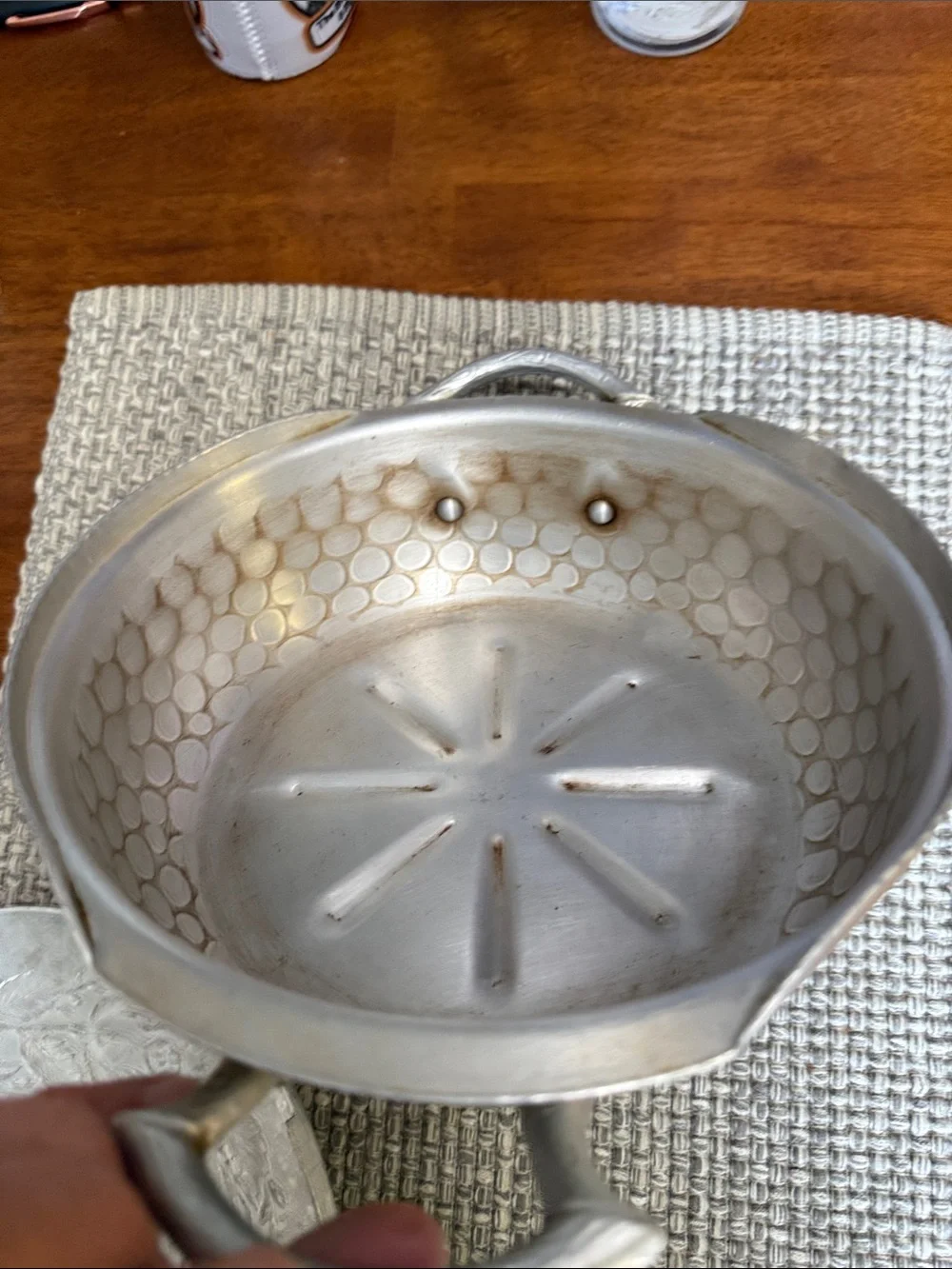 Silver Decorative Covered Casserole Pot - Elegant Floral Design